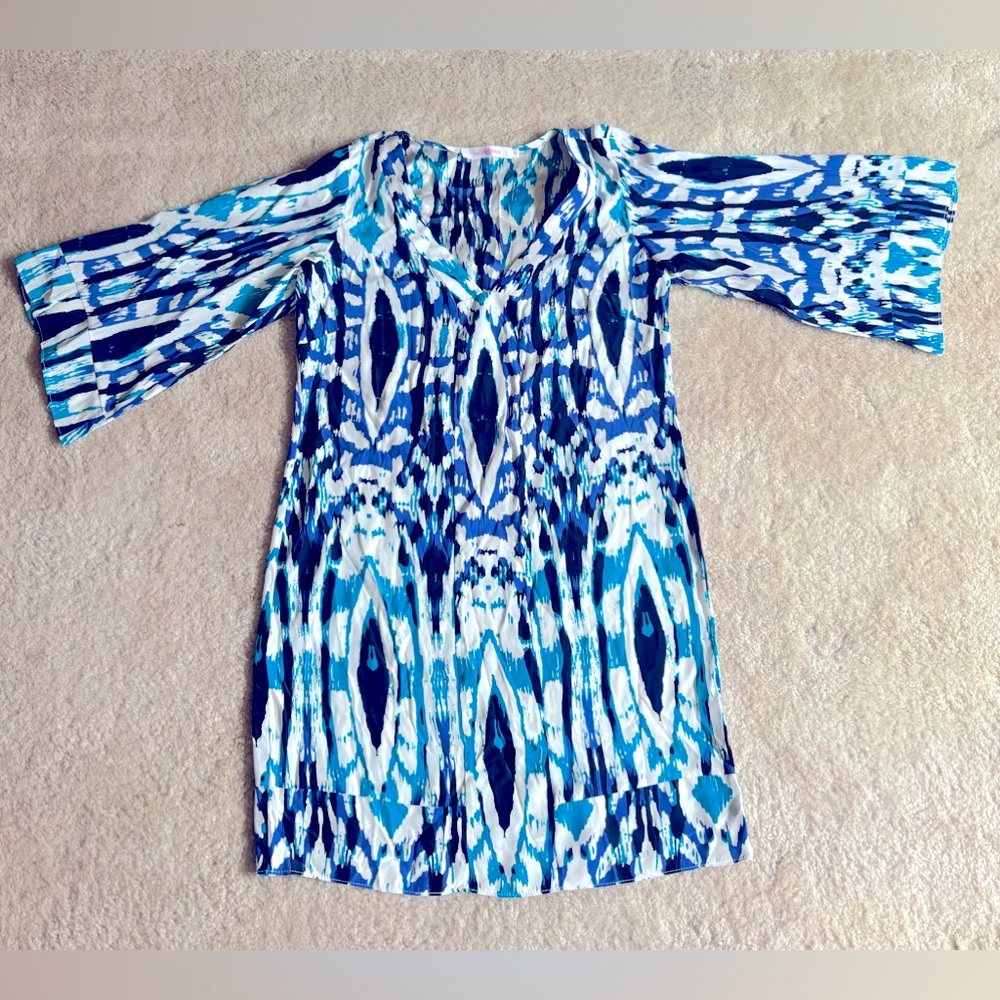 Alice & Trixie XS Blue Multi Shift Dress